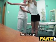 Fake Hospital Petite blonde Czech patient health test ends with hot wet sex 4/16