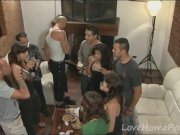 Buff stud gets teased by two cuties 4/16