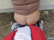 Public Agent Blonde runs from Police after fucking outdoors 12/16