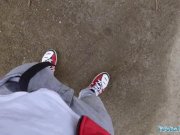 Public Agent Blonde runs from Police after fucking outdoors 8/16