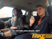 Fake Driving School Sexy emo gets her ass pounded and throat fucked 6/16