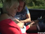 Fucking 80 years old granny roadside 10/16