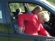 Fucking 80 years old granny roadside 8/16