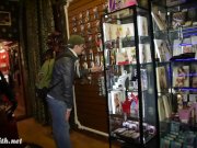 Jeny shows her see through dress to a stranger 1/16