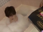 Soapy cock sucking home experience for nude Akina Hara 4/16