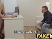 Female Agent Cum hungry horny agent gets fucked and swallows a big load 3/16