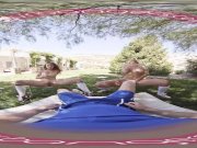 VRBangers-Busty Milf Bridgette B& Anya Olsen Eat's Eachother's Pussy 13/16