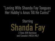 Loving Wife Shanda Fay Tongues Her Hubby's Anus Till He Cums 1/16