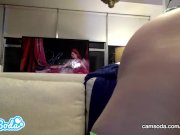 Emily Addison sexy big tits redhead masturbating with multiple toys. 8/16