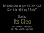 Brunette Cam Queen Its Cleo & GF Cum After Getting A Dick! 1/16