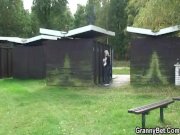 Big-boobs blonde granny rides his cock 1/16