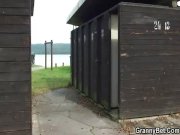 Big-boobs blonde granny rides his cock 2/16