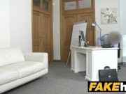 Fake Agent Hot Euro Blonde Bombshell likes Doggy Style on the Casting Couch 1/16