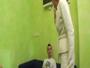 Slim Granny Gets Old Pussy Fucks Young Cock 1/16