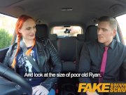 Fake Driving School Examiner sprays cum all over learners hairy pussy 8/16