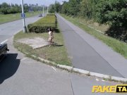 Fake Taxi Sexy Thai lady with pierced pussy lips loves British dick 1/16