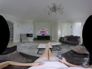 Sicilia and Foxxxy Black are hot lesbo girls with VR gear 1/16