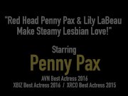 Red Head Penny Pax & Lily LaBeau Make Steamy Lesbian Love! 1/16