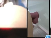 Kinky and nasty woman in fishnet gagging and cum swallowing 1/16