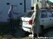He screws his old mother in law outdoor 3/16