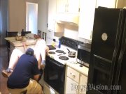 Hairy Pussy Cheating Wife Squirts to Pay Bill 14/16