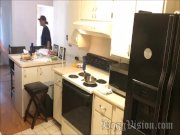 Hairy Pussy Cheating Wife Squirts to Pay Bill 8/16