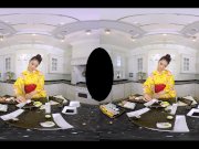 Katana is an Asian geisha that lets you eat sushi off her pussy 3/16