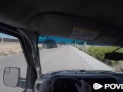 POVD Hitch hiker busty Ashley Adams fuck and facial for a ride 1/16