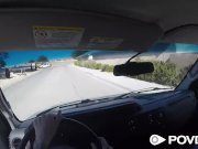 POVD Hitch hiker busty Ashley Adams fuck and facial for a ride 3/16