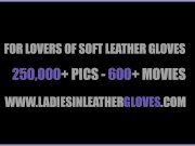 Kinky natural blonde Axajay masturbates with naughty soft leather gloves 1/16