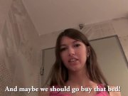 Naughty Babe goes with Stranger for Toilet Blowjob while shopping 14/16