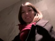 Naughty Babe goes with Stranger for Toilet Blowjob while shopping 16/16