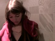 Naughty Babe goes with Stranger for Toilet Blowjob while shopping 5/16