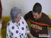 OmaHoteL Naked Couple and Granny Toys Threesome 2/16