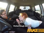 Fake Driving School Cute redhead Ella Hughes fucks and eats instructors cum 11/16