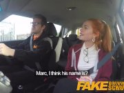 Fake Driving School Cute redhead Ella Hughes fucks and eats instructors cum 5/16