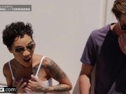 BANG Confessions: Honey Gold Quivers As She Cums On A Motorcycle 4/16