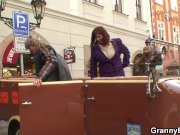 Old granny in stockings rides stranger's cock 4/16