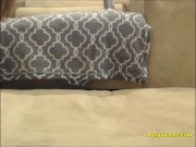 Amateur brunette MILF in stockings goes solo on webcam 7/16