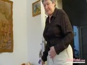 OmaHoteL Extra Hairy Granny Seductive Striptease 1/16