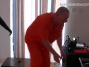 Smoking leather clad blonde Mistress in gloves and boots fetish domination 3/16