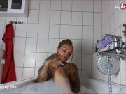 My Dirty Hobby - Tattoed babe masturbates in bathtub 4/16
