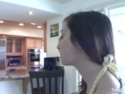 Busty MILF Nina gives her stepdaughter a going away present 2/16