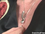 They film very old granny threesome 4/16