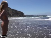 BANG Real Teens - Emma Hix Beachfront strip tease 6/16