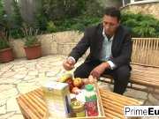 Hardcore threesome with Euro babes Jenny and Lea 2/16