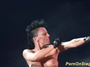 extreme fetish show on public show stage 11/16