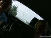 Strawberry-Blonde BBW Eagerly Rides Cock Outdoors 2/16