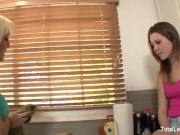 Sweet and sexy babe gets fucked by her stepmom 3/16