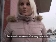 Public Agent Hot blonde Lucy Shine takes cash for sex 3/16